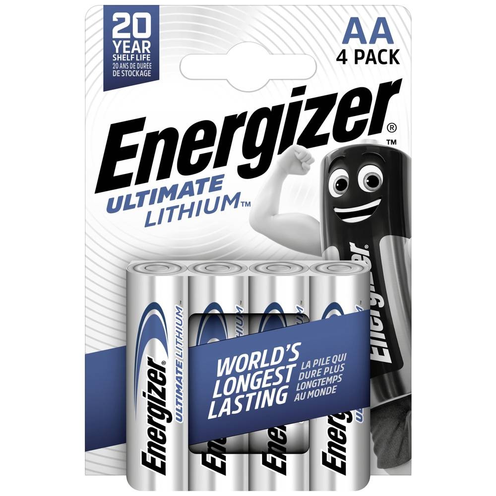 Pile lithium 3000 mAh AA LR6 Energizer Ultimate 1.5V FR6 4pc(s)