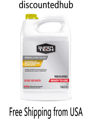 Super Tech Extended Life Prediluted 50/50 Antifreeze/Coolant, 1-Gallon
