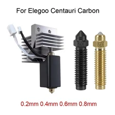 0.2/0.4/0.6/0.8mm Nozzle Hotend Kit For Elegoo Centauri Carbon 3D Printer Parts