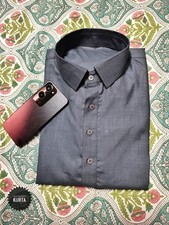 Handmade Cotton Blend Kurta: Men's Party Wear Outfit Grey