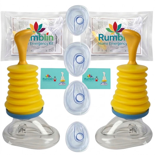 Portable Emergency Preparedness Accessory - Respiratory Rescue - 2 Pcs