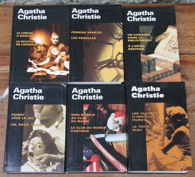 AGATHA CHRISTIE - LOT DE 6 LIVRES (12 histoires) - FRANCE LOISIRS - 1997 à 2006 - Photo 1/4