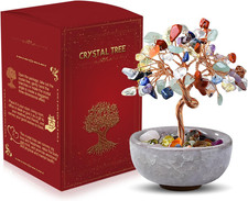 Albero Della Vita Di Quarzo Rosa, Pietre Chakra Oggetti, Soprammobile Portafortu