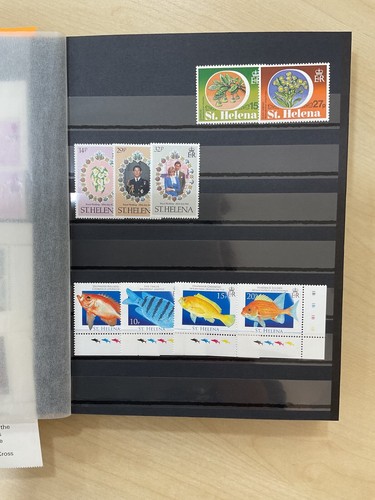 British Commonwealth stamps, St Helena, MNH, Vals to 10/-, 19 sides #z729 - 第 8/20 張圖片