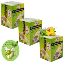 3 pack Pineapple Green Tea/ slim tea boxes, Weight Loss support & Detox Tea