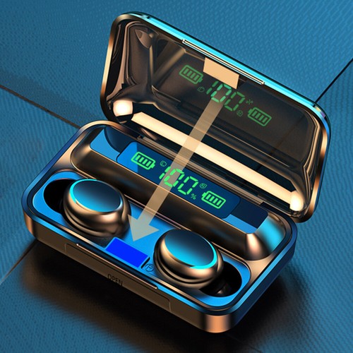 F9-5C In-Ear Earbuds Waterproof Wireless Earphones Bluetooth-Compatible 5.3 - Photo 2 sur 12