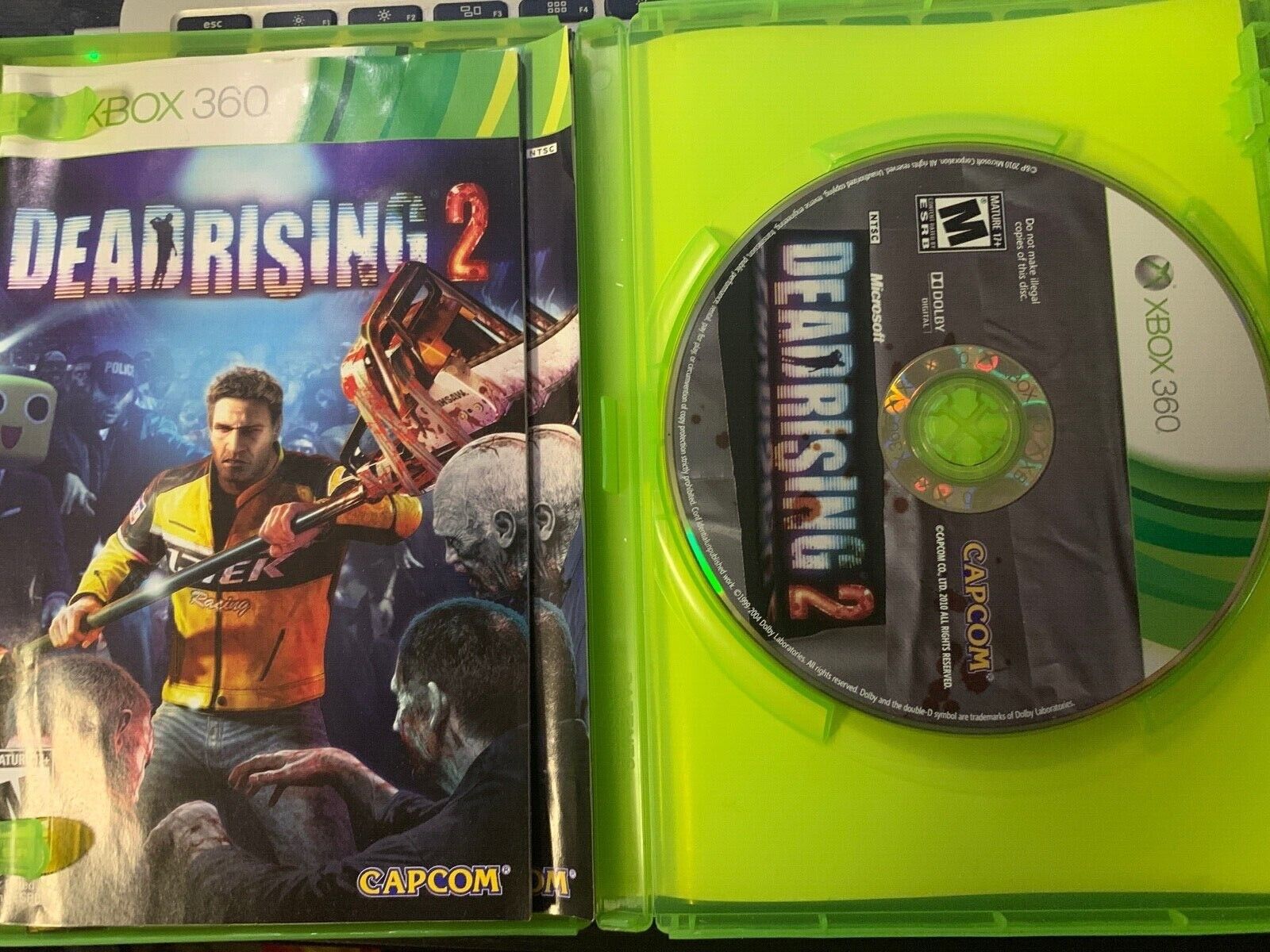 Dead Rising 1 and 2 Game Lot Microsoft Xbox 360 Tested Capcom Zombie  Hunting 13388330010