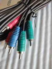 100 COMPONENT VIDEO CABLE  RGB HDTV DVD TV 6 FT PremiuM CONNECTORS