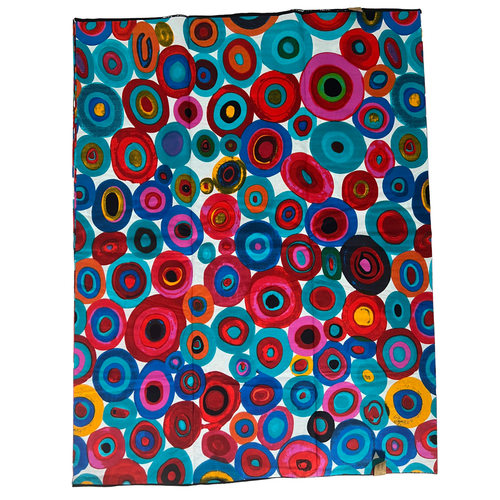 African Fabric Ankara White Blue Teal Ethnic Print Yards 100% Cotton Material - Picture 13 of 14