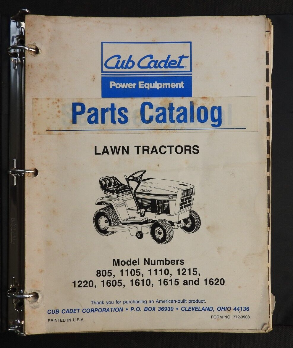 197987 CUB CADET 230 260 270 282 283 805 1105 1110 1615 1620 LAWN