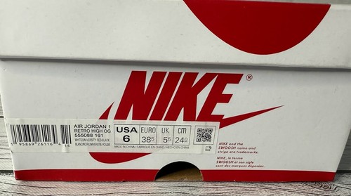 Nuevo Jordan 1 Retro Alto Para Hombre Talla 6 OG Heritage Rojo Blanco Negro 555088-161 Nuevo con Caja - Imagen 8 de 8