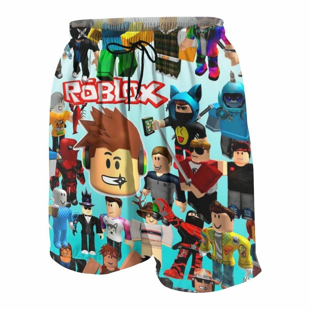 Cool Roblox Characters Boys Shorts Swim Casual Beach Trunks Kids Quick Dry Pant Kids Clothing Shoes Accessories - roblox girl bathing suit id