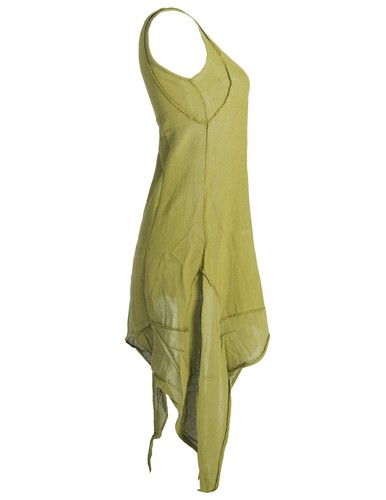 Vishes Lagenlook Kleid Zipfelkleid Elfenkleid Hippie Sommerkleid Strandkleid - Bild 10 von 27