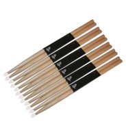 Gp Percussion Oak Wooden Drumsticks 5b, Nylon Tips, Lot Of 12 (6 Pairs), Gpds5b on sale Gp Percussion Oak Wooden Drumsticks 5b, Nylon Tips, Lot Of 12 (6 Pairs), Gpds5b on sale