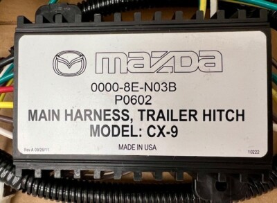MAZDA OEM 08-15 CX-9 Rear Bumper Trailer Hitch Components-Harness