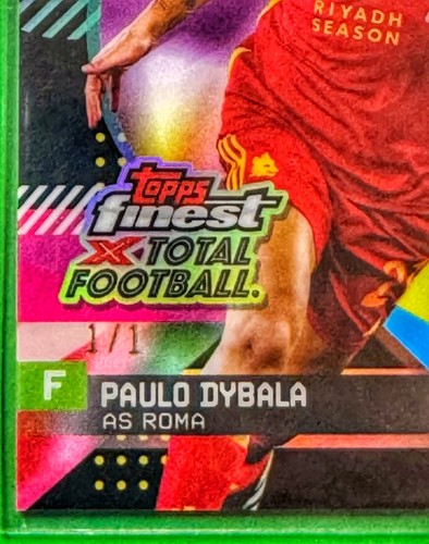 Paulo Dybala 2023/24 Topps Finest X Total Football 1/1 Superfractor AS Rom - Bild 3 von 3