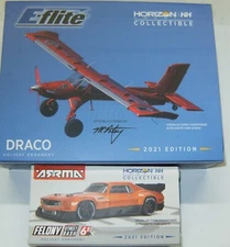 E-Flite & ARRMA Christmas Tree Ornaments Felony Car Draco Airplane Collectible