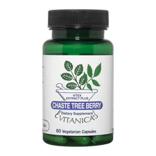 Vitanica, Chaste Tree Berry, Vitex Extract Plus, Vegan, 60 Capsules