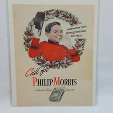 1943 PHILIP MORRIS CIGARETTE PHILIP MORRIS INC. ADVERTISEMENT  