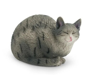Sleeping Black Cat Animal Toy PVC Action Figure Doll Kids Toys Party Gifts