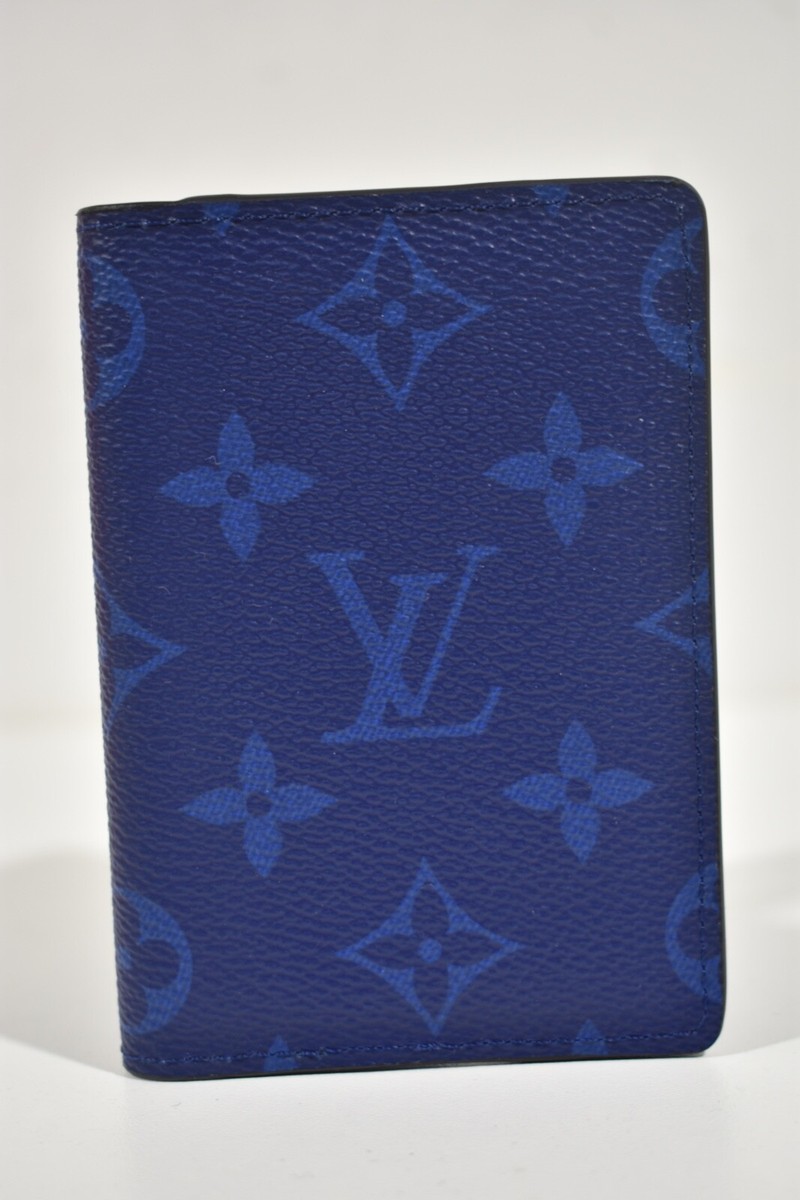 Louis Vuitton Taiga Taigarama Navy Blue Monogram Logo Pocket