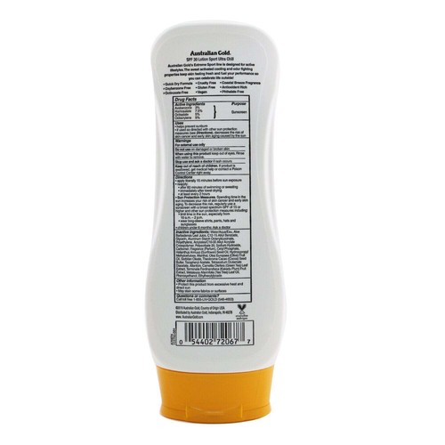 Australian Gold Extreme Sport Lotion with Ultra Chill SPF 30 237ml/8oz - Picture 3 of 3