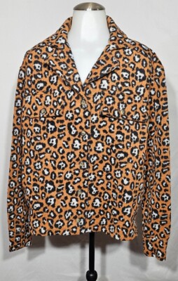 Simply Southern Cheetah Leopard Animal Print Small Jacket Coat