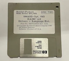 HP 98613-14501 98613B Opt. 045 Basic 4.0 Drivers/Language Ext. Disc 2