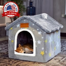 Cama Calida De Invierno para Perro Casa De Dormir Perro peque o mediano y grande