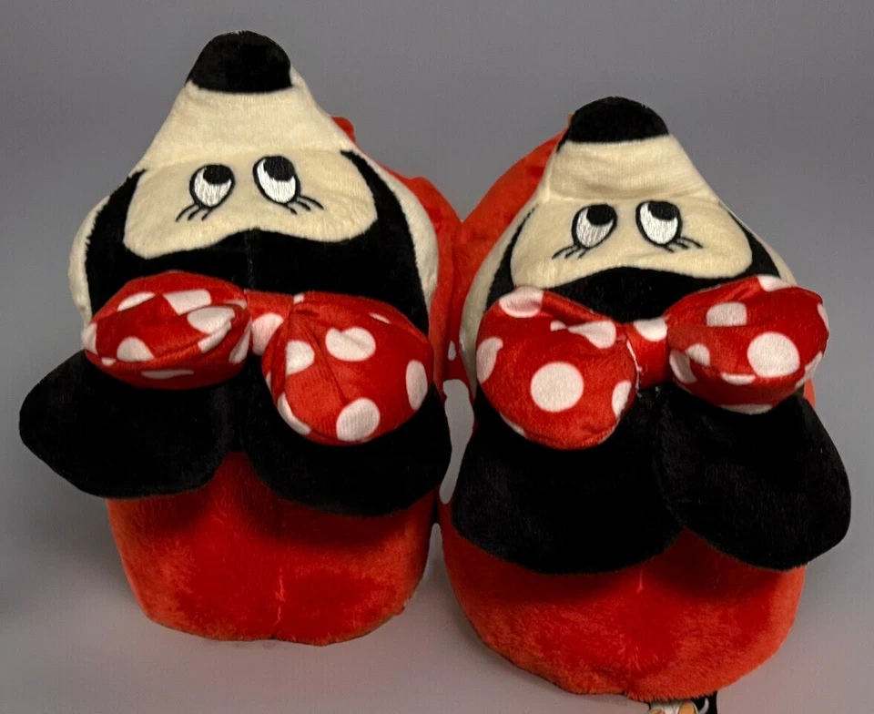 Disney~Minnie Mouse Comfy Christmas Slippers~From Macy's~Womens Size M/L 8-10 - Image 3 of 4