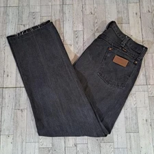 Men's Original Wrangler Western Grey Bootcut Jeans Size 36