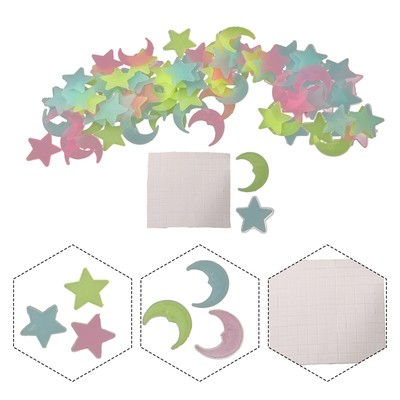 Leuchtende Aufkleber DIY Space 100PC Art Beauty 100pcs 100Pcs Pack Schlafzimmer