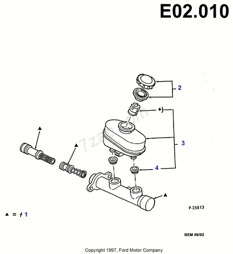 Ford Explorer 92-00 Brake Master Cylimder Part No 3880733 - Picture 6 of 6