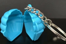 Tupperware Cupcake Keychain Collectible Mini Replica Blue New