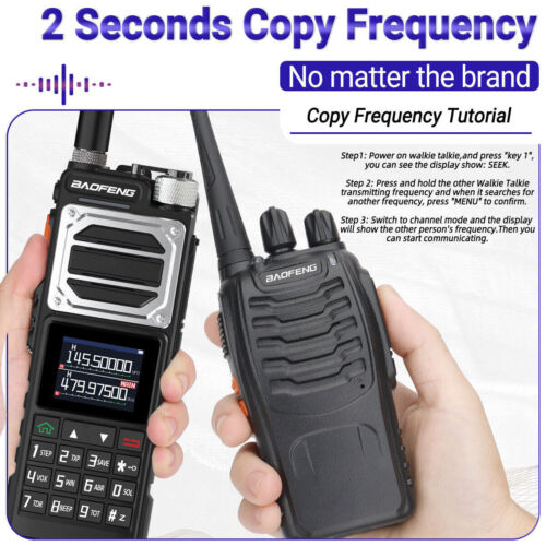 2PACK BAOFENG UV-25 WALKIE TALKIE LONG RANGE TRI-POWER FM TWO WAY HAM RADIO SET - Bild 11 von 19