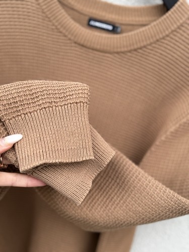J. LINDEBERG Structure Sweater Men’s Extra Large Brown Pullover Jumper Golf Top - Picture 5 of 13