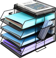 Briefablage BüRo Dokumentenablage Stifthalter Schreibtisch Organizer Metall