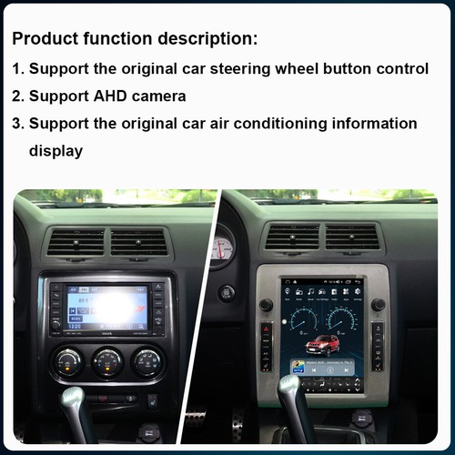 Autoradio 10,4" per Dodge Challenger Tesla Multimediagps Wifi Stereo Navigazione - Foto 3 di 11