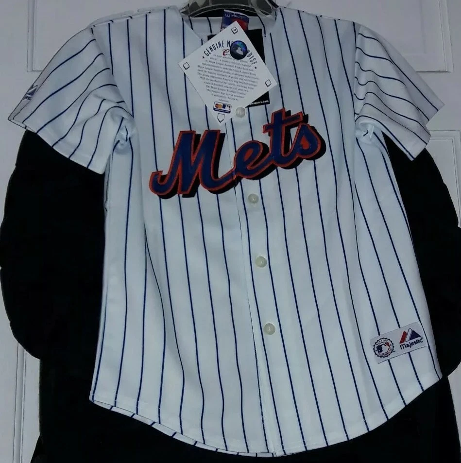 Carlos Delgado New York Mets shirt MLB NY Met Majestic baseball Jersey Youth M