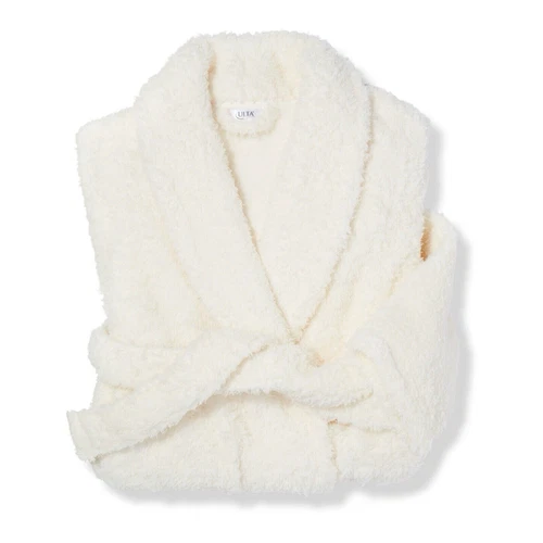 ULTA Beauty Collection Plush Soft Cream Robe Size S/M - NEW with tags COZY!