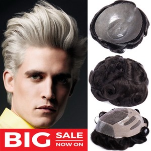 Thin Skin Toupee Wig Hairpiece Repalcement System Virgin Human