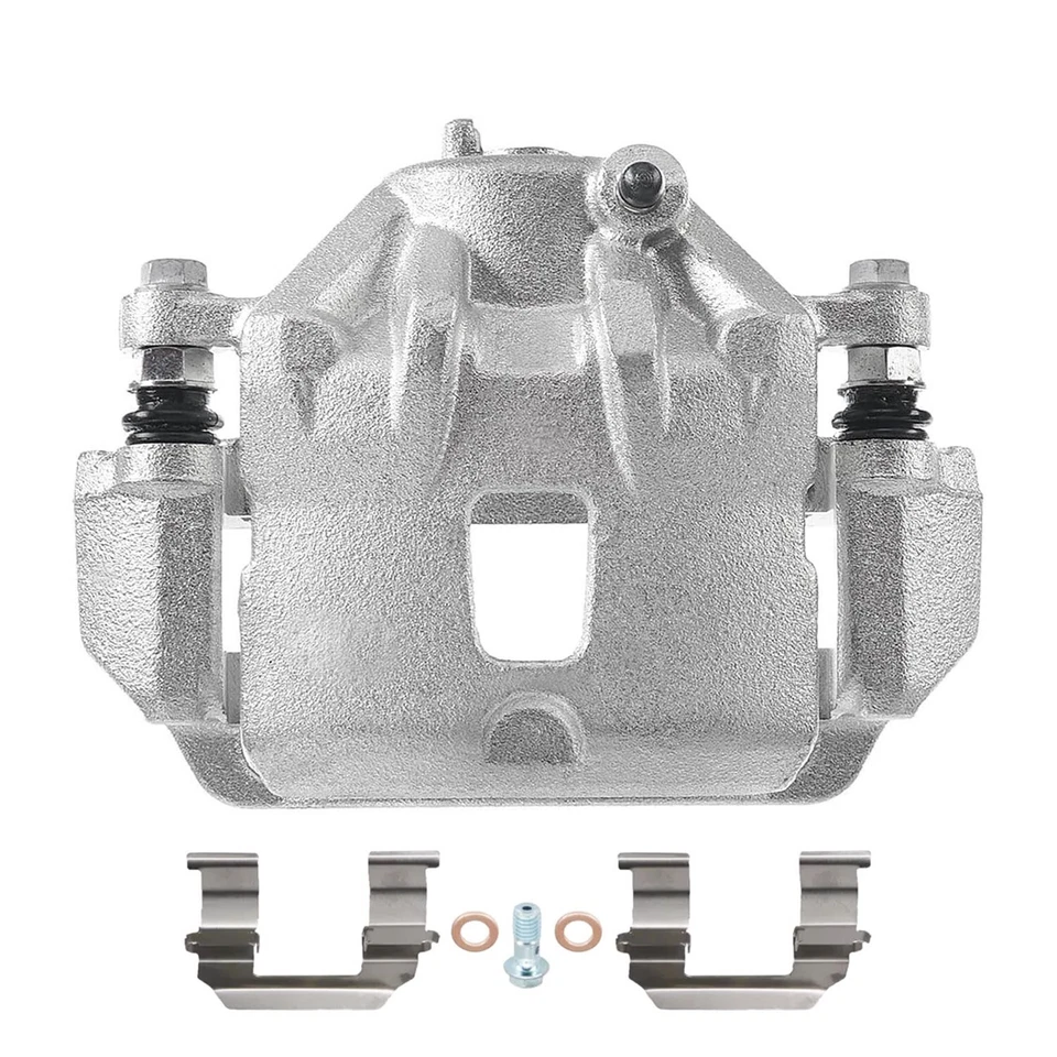 Front Left Right Brake Calipers with Brackets Assembly for 2010 - 2013 Kia Soul - Image 4 of 4