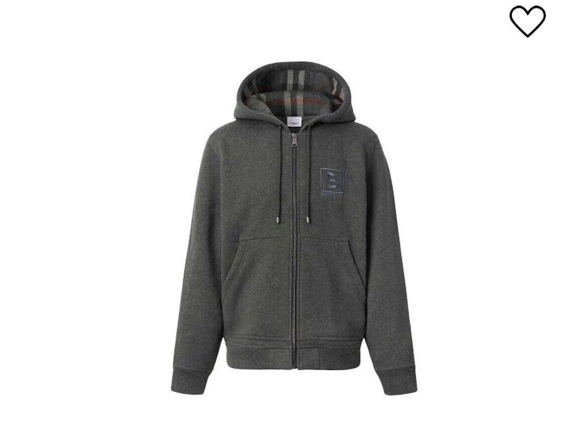 NEW Mens Burberry Zip Up Hoodie Charcoal grey Size Small | eBay NEW Mens Burberry Zip Up Hoodie Charcoal grey Size Small | eBay