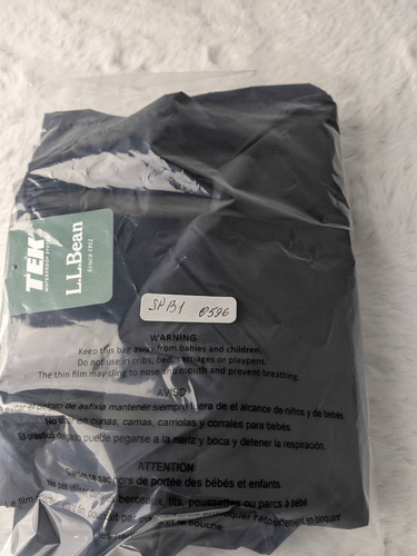L.L. Bean Kid Rain Wind Pant Black Size 18 Waterproof Hiking Outdoor Pull-on Bla - Picture 9 of 9