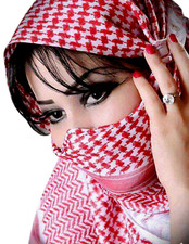 Arab Shemagh Head Scarf Neck Wrap Cotton Palestine Arafat Red Scarf