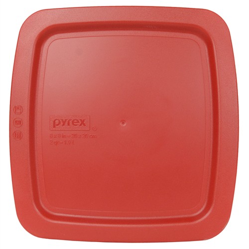 Pyrex C-222-PC 2qt Poppy Red Easy Grab Plastic Lid - Bild 1 von 2