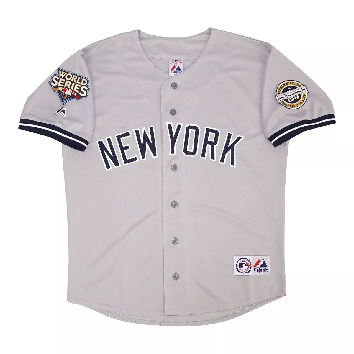 CC Sabathia 2009 New York Yankees World Series White Home Men's Jersey  (S-3XL)