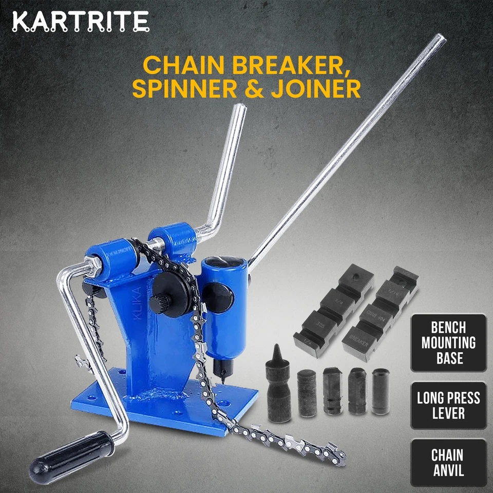 Kartrite Bench Mount Heavy Duty Chain Breaker Joiner Spinner Chainsaw Bicycle - image 2 of 4