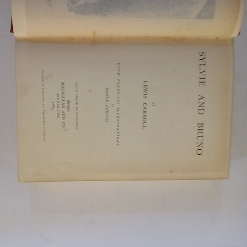 Lewis Carroll, Sylvie and Bruno, Macmillan 1889 1st edition, gilt edges - Picture 11 of 12