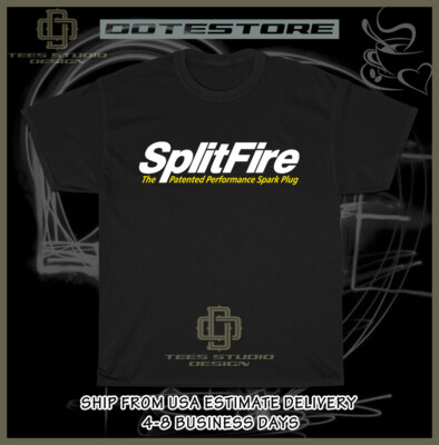 New Tee SplitFire spark plugs Logo Men's T-Shirt American Dotees Tee Shirt